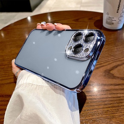 Ốp Điện Thoại Silicon Mềm Trong Suốt Chống Sốc Lấp Lánh Sang Trọng Cho iPhone 13 12 11 Pro max x xs max xr 7 8 plus se2020