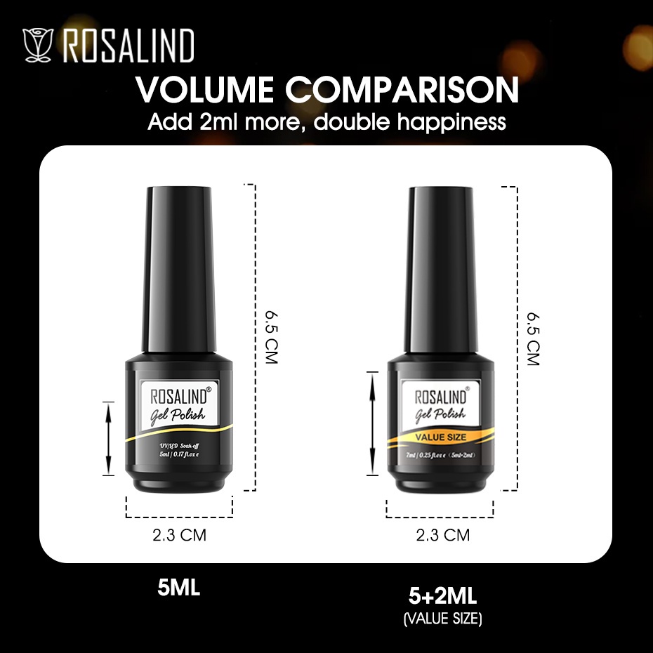 Sơn Móng Tay ROSALIND 7ML  Màu Sắc Nâu