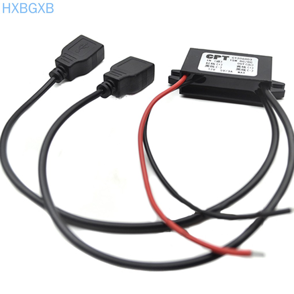 Thiết bị giảm áp DC 12V sang 5V 3a Max 15w Usb Dc-Dc Cho Xe Hơi / Xe Máy | BigBuy360 - bigbuy360.vn