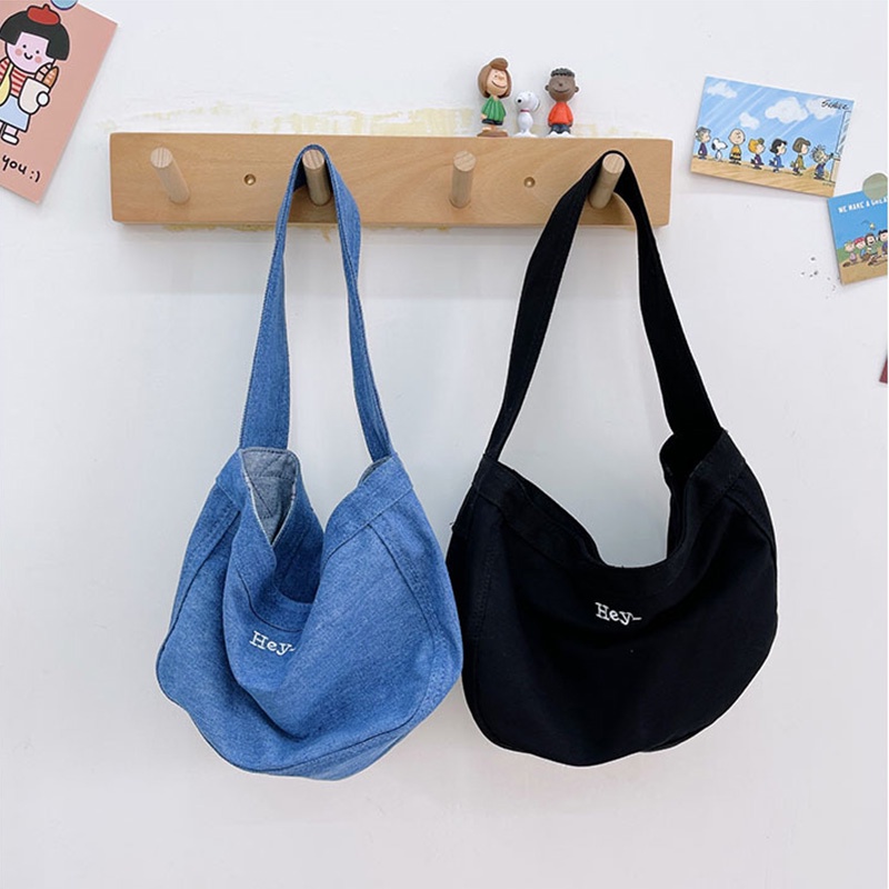 Túi Xách Đeo Vai Bằng Vải Canvas Thiết Kế Mới Dành Cho Bé Gái