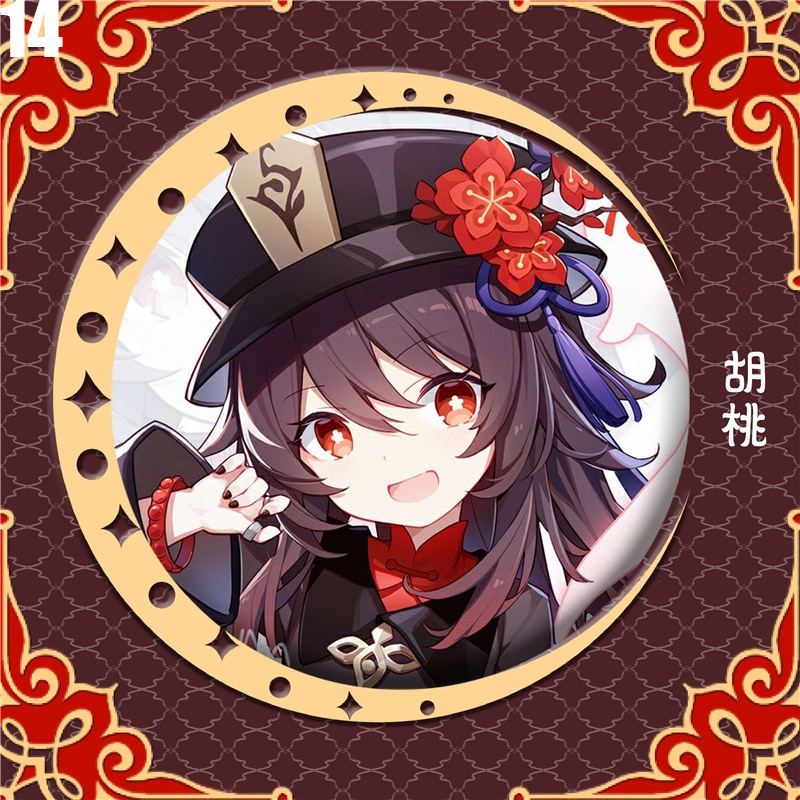 Huy Hiệu Va Chạm Nahida Nilou Hutao Xiao Zhongli Genshin