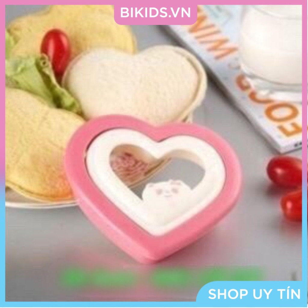 KHUÔN ÉP BÁNH MÌ HÌNH TRÁI TIM - Cao cấp