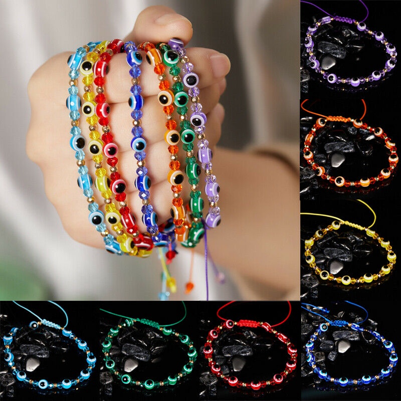50 Kiểu!!!!! Vòng Tay Dây Bện Màu Đỏ May Mắn Bảo Vệ Mắt Quỷ May Mắn Có Thể Điều Chỉnh