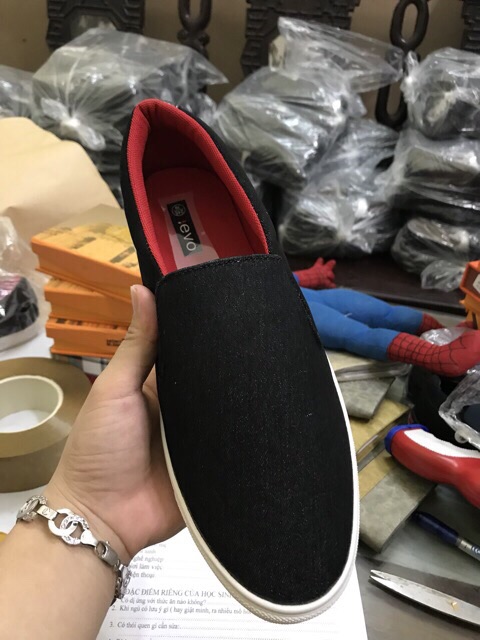 Giầy nam vải bò đen cao cấp | BigBuy360 - bigbuy360.vn