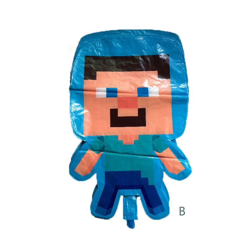 1 Bong Bóng Nhôm Hình Minecraft Dùng Trang Trí Tiệc Sinh Nhật Cho Trẻ Nhỏ