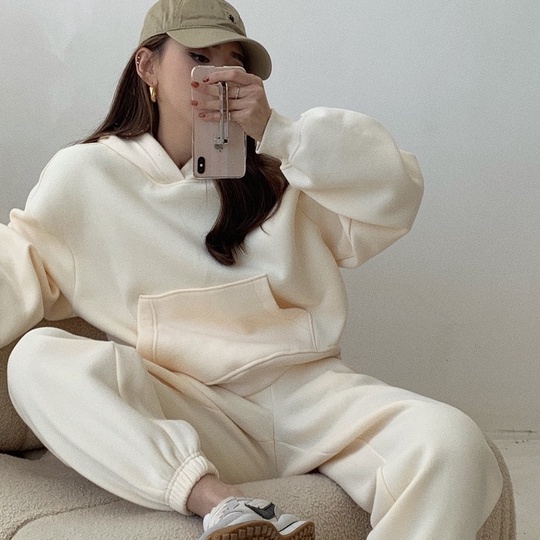 Quần/ Áo bằng cotton dáng rộng phong cách thể thao (có bán lẻ)