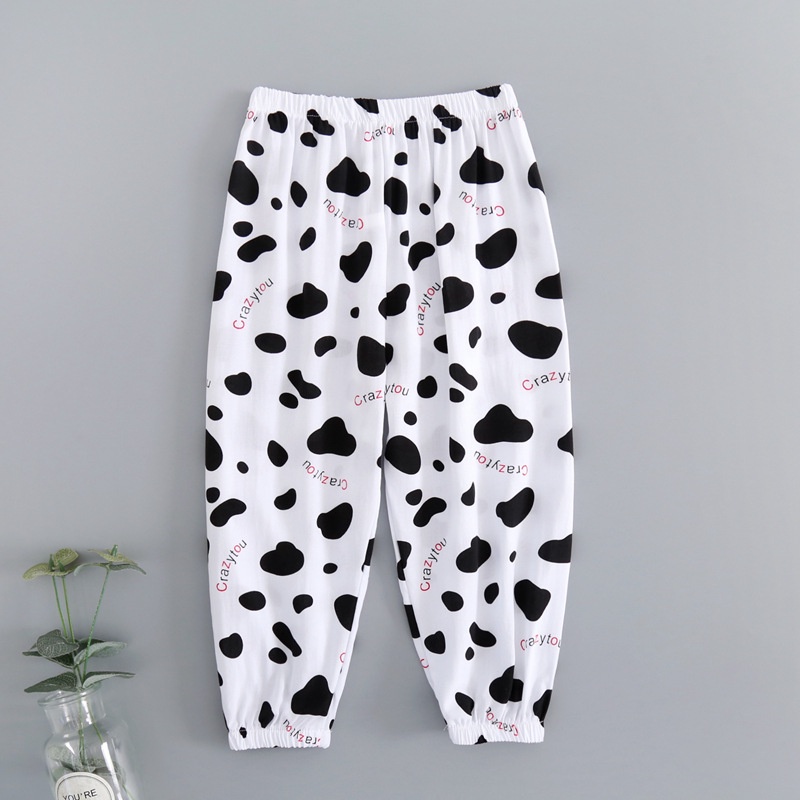 Quần Ngủ Dài Chống Muỗi Bằng Cotton Lụa Lạnh Ttc070 Cho Bé