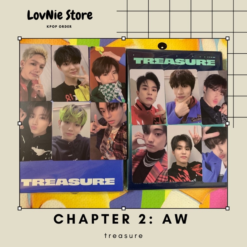 Sẵn bộ card góc TREASURE pre APPLEWOOD album The Second Step: Chapter 1