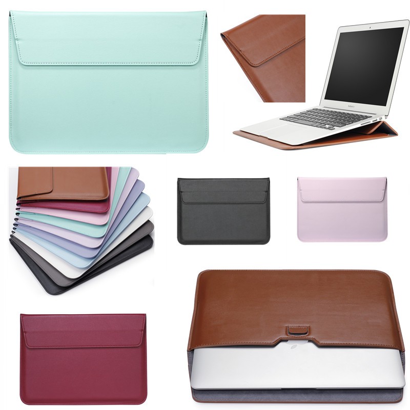 For Macbook Pro 13 with Touch ID A2289 A2251 Leather Laptop Envelope Pouch Sleeve Bag Case Cover