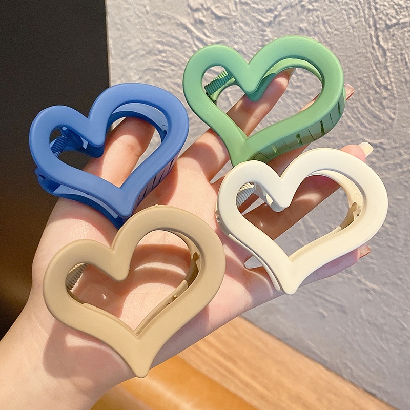 Kẹp Tóc Hình Trái Tim Nhiều Màu Sắc Phong Cách Hàn Quốc Dành Cho Nữ