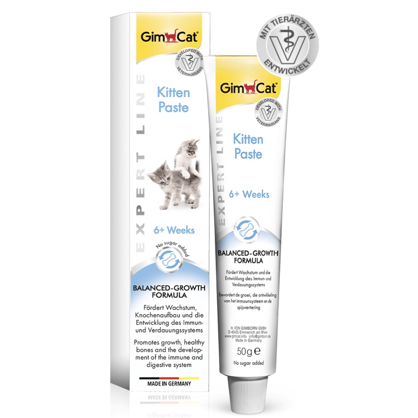 GIMCAT KITTEN 50g - GEL DINH DƯỠNG CHO MÈO CON TỪ 6 TUẦN TUỔI