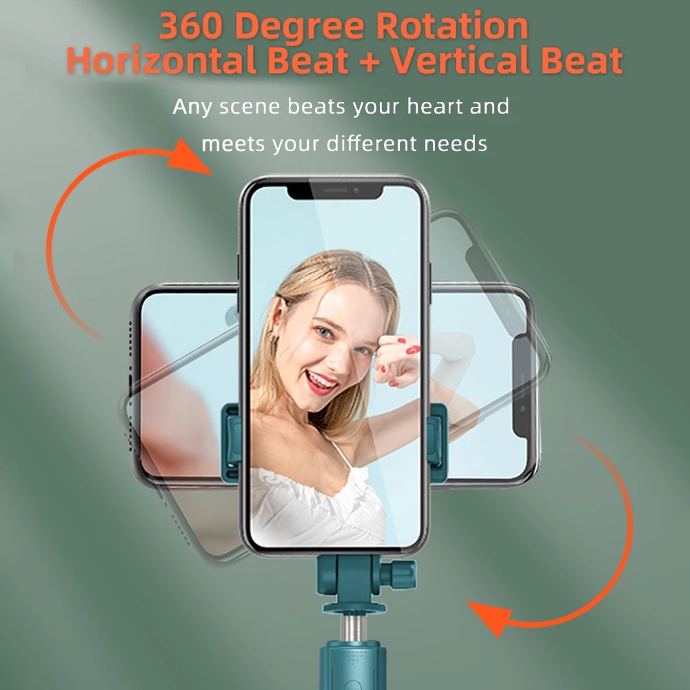 Gậy Tự Sướng bluetooth Không Dây Có Đèn Led Cho huawei iphone