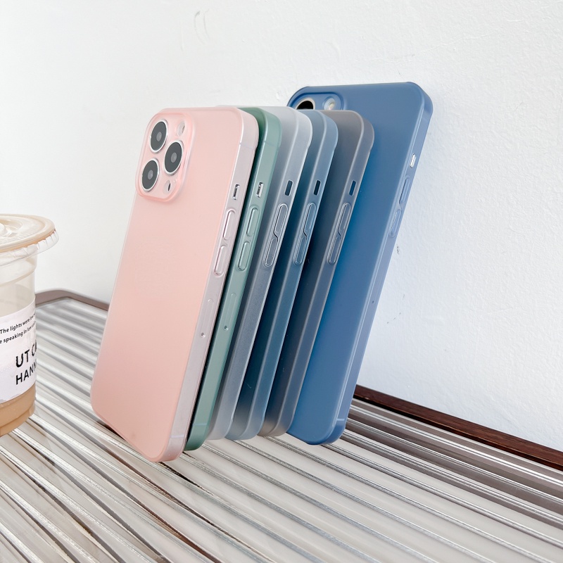 Ốp Điện Thoại PC Nhám Trong Suốt Siêu Mỏng 0.2mm Cho Iphone 13 14 Pro Max 14 Pro 14Pro Max