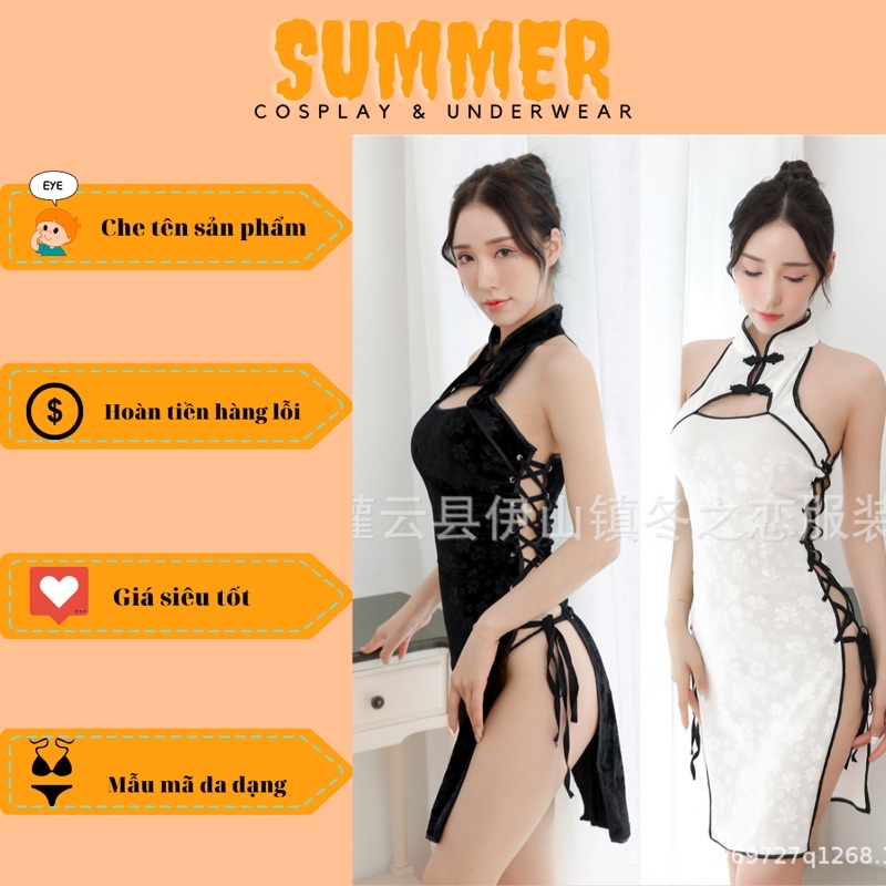 SƯỜN XÁM CÁCH TÂN ĐAN DÂY ME1563 / COSPLAY CÔ GÁI TRUNG HOA / COSPLAY CỔ TRANG SEXY - ME1563