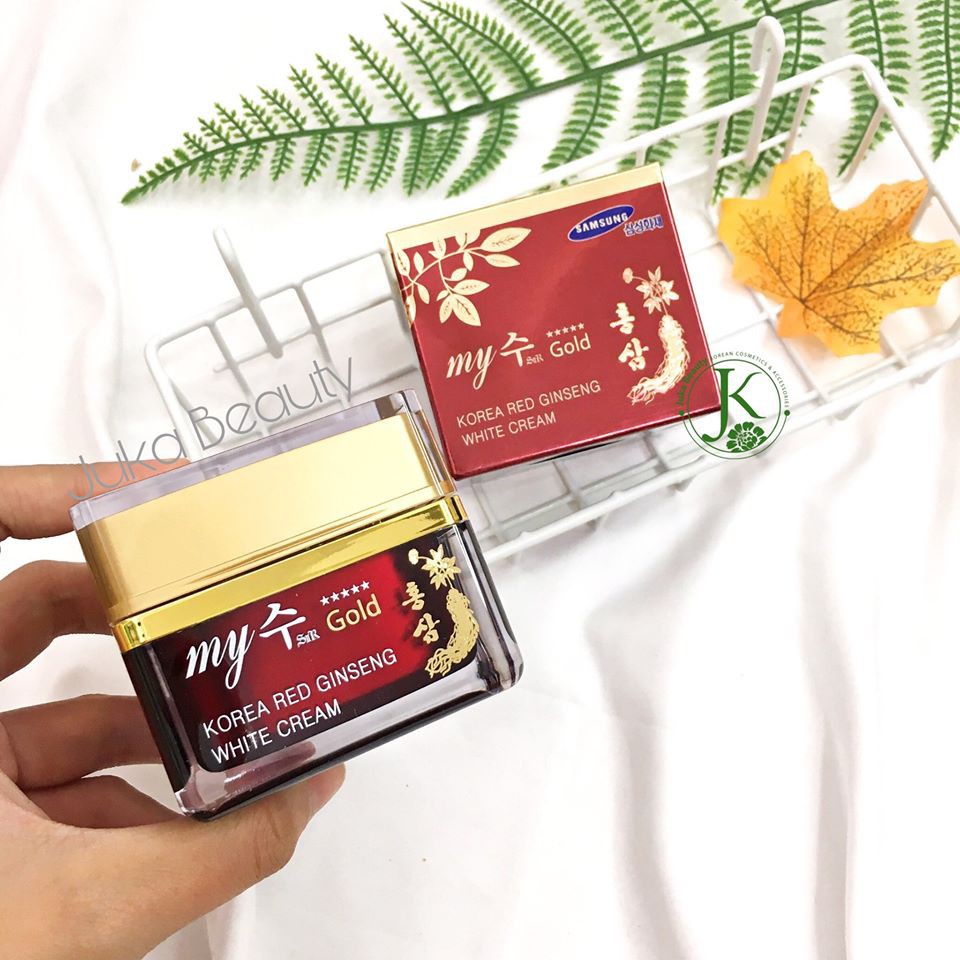 Kem Sâm Dưỡng Trắng Da Hàn Quốc My Jin Gold Korea Red Ginseng White Cream 50ml | BigBuy360 - bigbuy360.vn