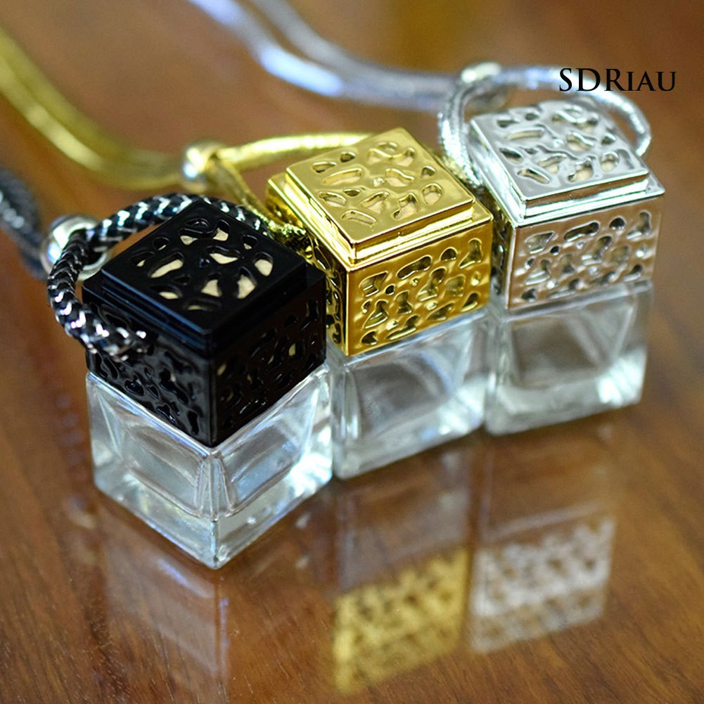 Lọ thủy tinh trong suốt đựng nước hoa treo trang trí xe hơi