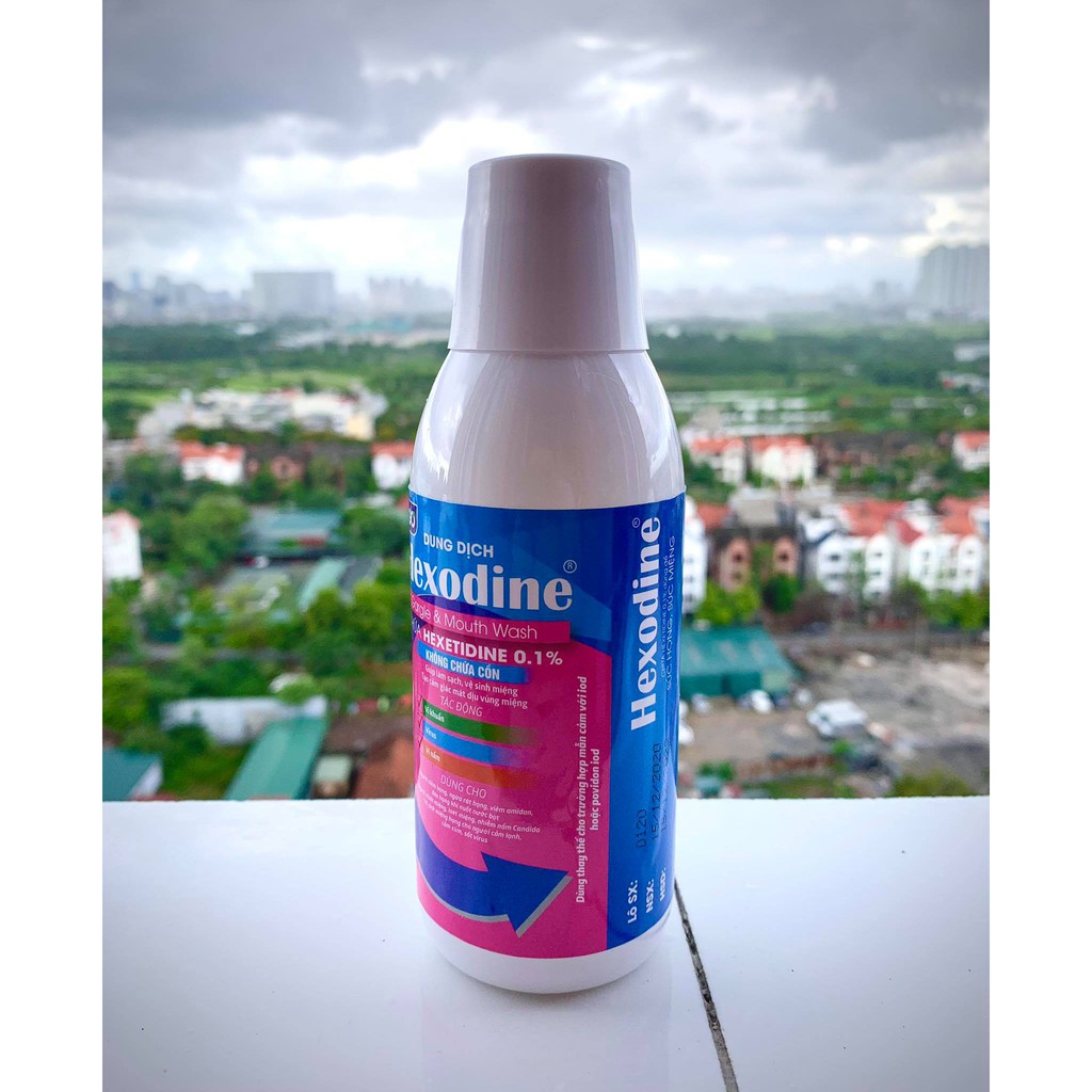 Nước Súc Miệng Súc Họng HEXODINE HAGO Làm Sạch Và Ngừa Sâu Răng 250ml - Chính hãng