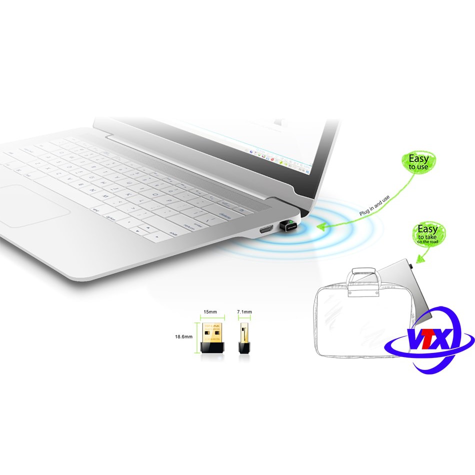 USB Thu Sóng WIFI TP-Link TL- WN725N Nano (Hàng chính hãng) - Tốc độ 150M ổn định trong thời gian sử dụng dài | WebRaoVat - webraovat.net.vn