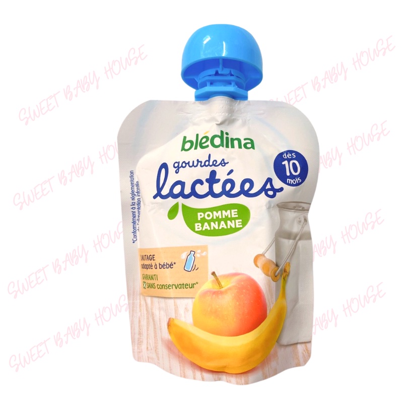 Sữa chua phô mai Bledina Gourdes Lactees dạng túi 85g cho bé từ 10 tháng. Date 12/2023 - Sweet Baby House