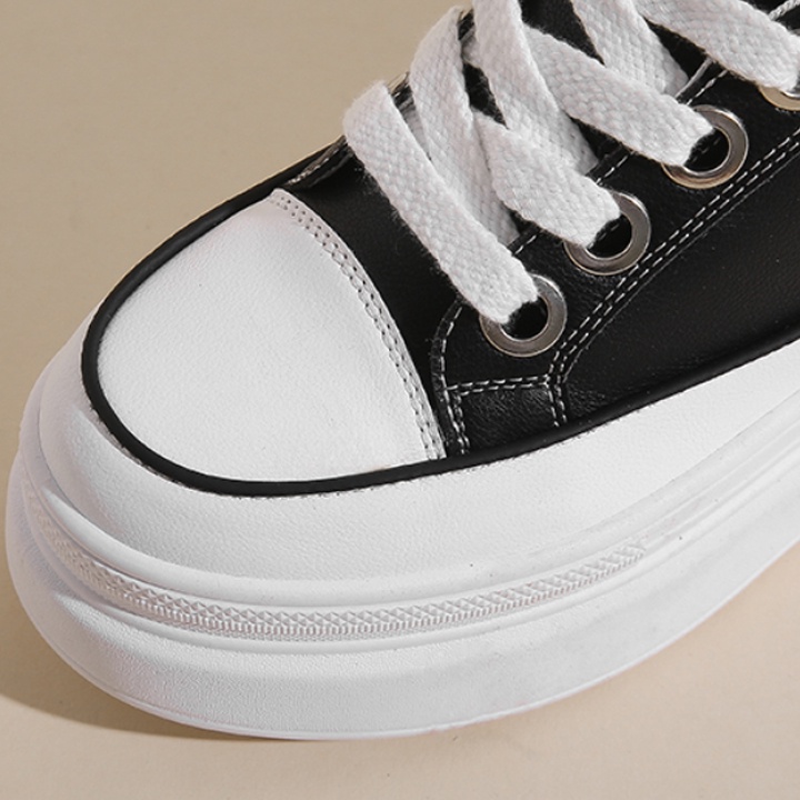 Giày Sneakers Đế 8.5cm da cao cấp PS570-1186