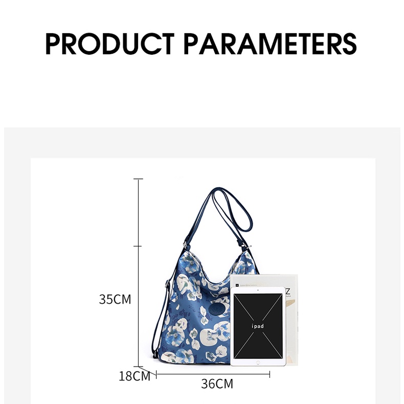 Ba Lô Đeo Vai Siêu Nhẹ Đa Năng Bằng Vải Nylon Thời Trang Cho Nữ