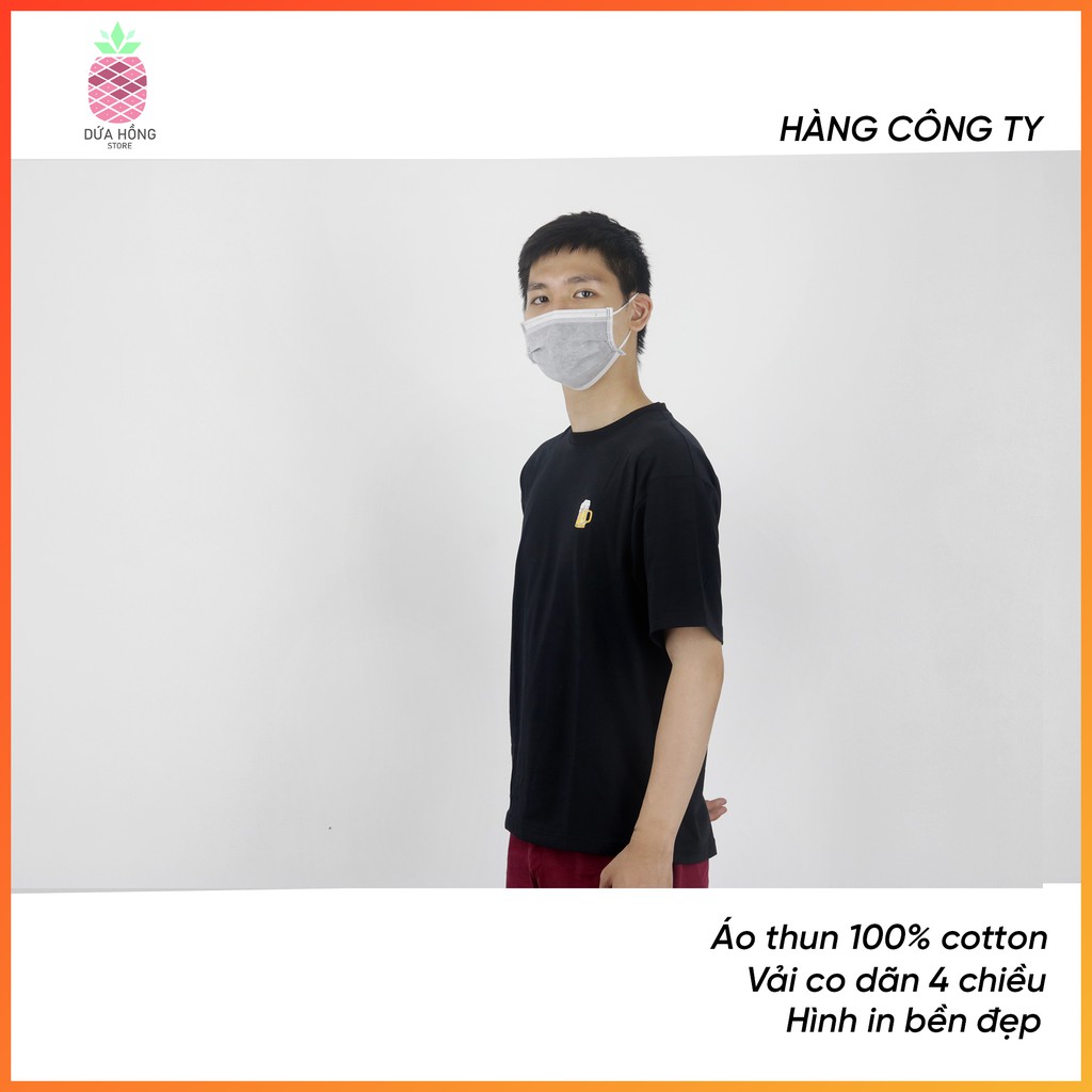 [ Duy Nhất ] Áo Nam Nữ - Áo Thun Unisex  Nam Nữ  Cổ Tròn Tay Ngắn In Cốc Bia Chất Liệu Cotton Đẹp