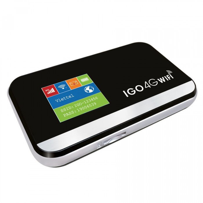 Bộ phát wifi 4G IGO A368, Download 150 Mbps, PIN 3000 Mah