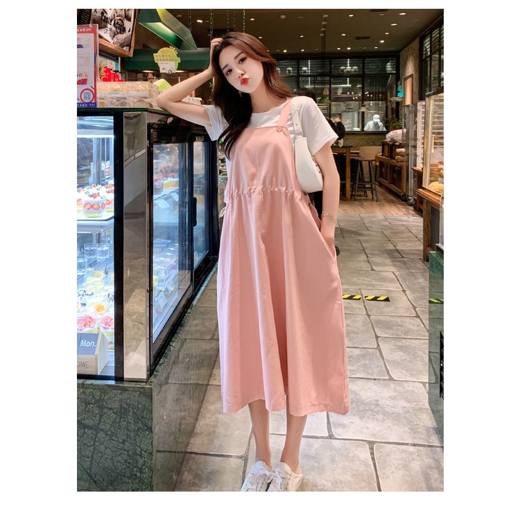 Đầm yếm thiết kế xinh xắn thời trang mùa hè cho phụ nữ mang thai