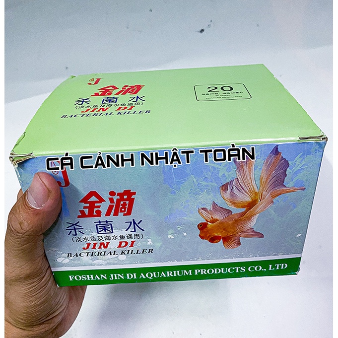 JINDI XANH LÁ SÁT TRÙNG, TẮM CÁ CHO BỂ CÁ CẢNH 30ML