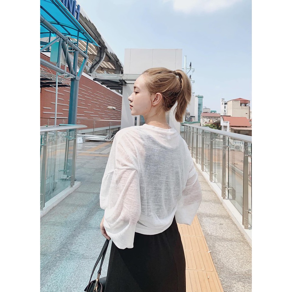 SET ĐẦM THUN MAXI + ÁO TRƠN TAY DÀI✌🏻
