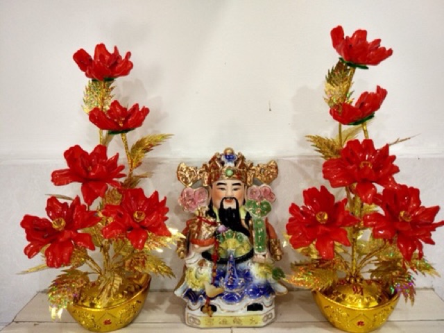 Chậu hoa để bàn thờ cao 38cm