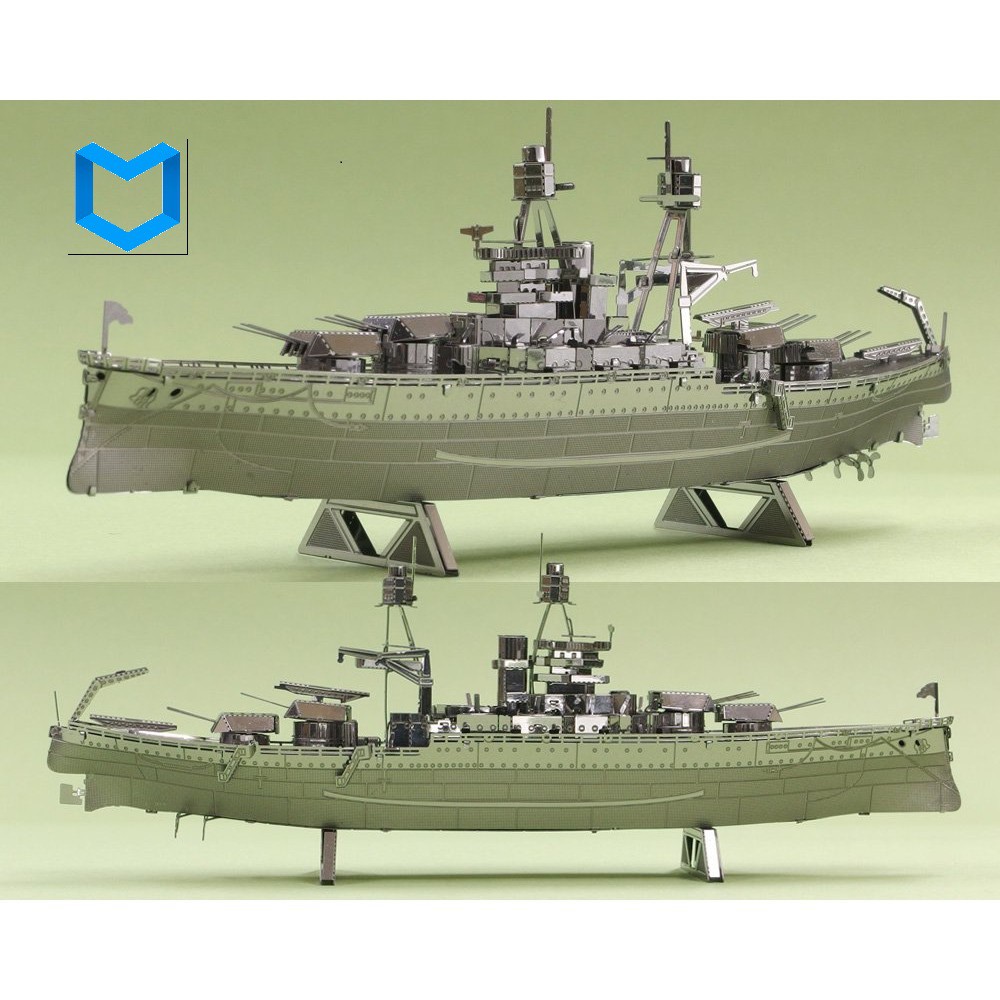 MÔ HÌNH 3D KIM LOẠI LẮP RÁP TÀU USS ARIZONA- HÀNG NHẬP KHẨU