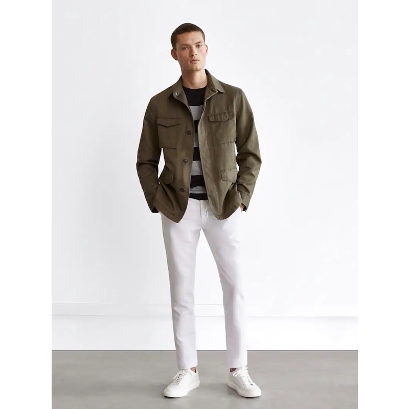 Áo khoác nam Kaki Massi mo Dutti S221