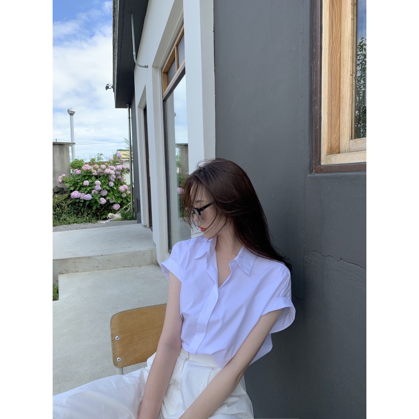 Áo Sơ Mi Ngắn Tay Thời Trang Mùa Hè Hàn Quốc 2022 Dành Cho Nữ
