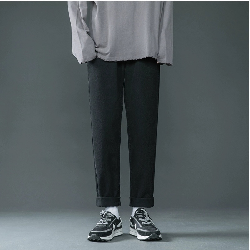Quần Jean Nam, Quần Baggy xanh + đen, ống suông rộng SR01, Style hàn quốc-Trend Clothing!