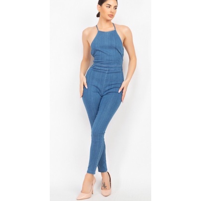 SIZE M | Jumpsuit denim 2 dây hiệu IRlS dư xịn