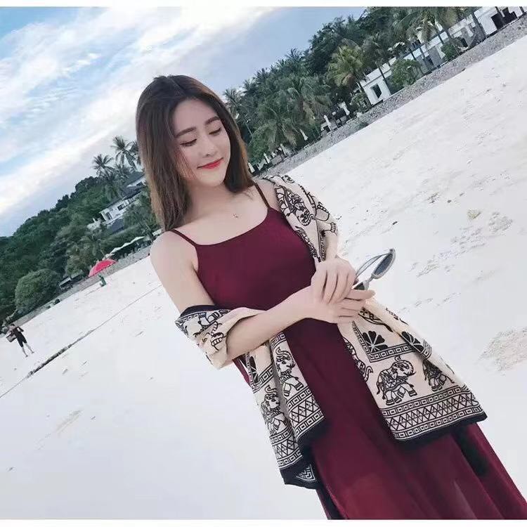 Khăn Choàng Thổ Cẩm Đi Biển Che Nắng Mẩu Mới Con Voi Hot Trend 2019