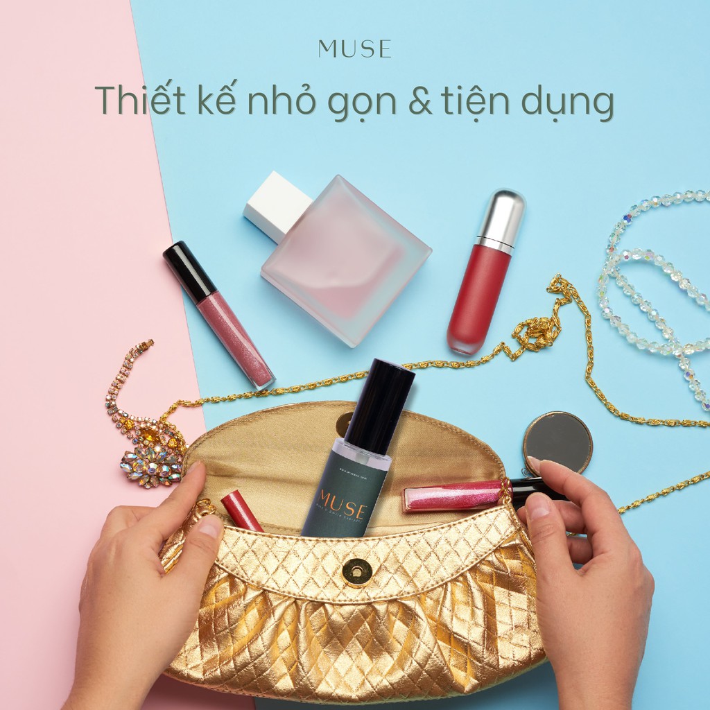 Xịt khử mùi hôi nách, hôi chân MUSE [ 30ml ], thiên nhiên, lành tính, hiệu quả tức thì