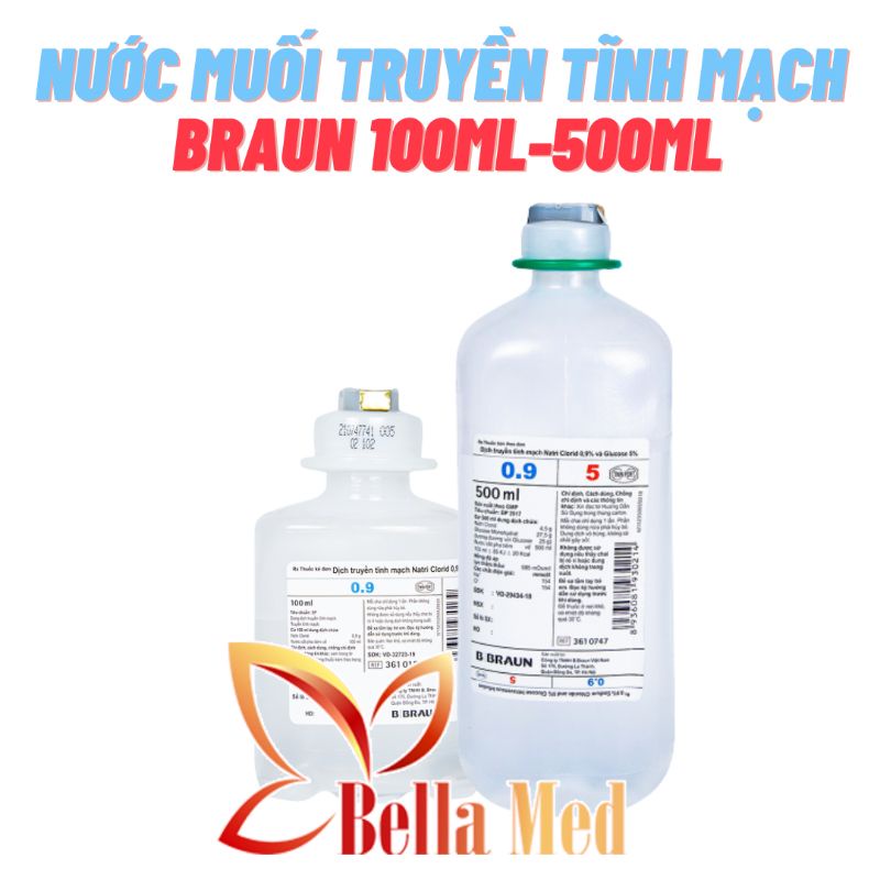 Nước muối truyền tĩnh mạch Braun 500ml