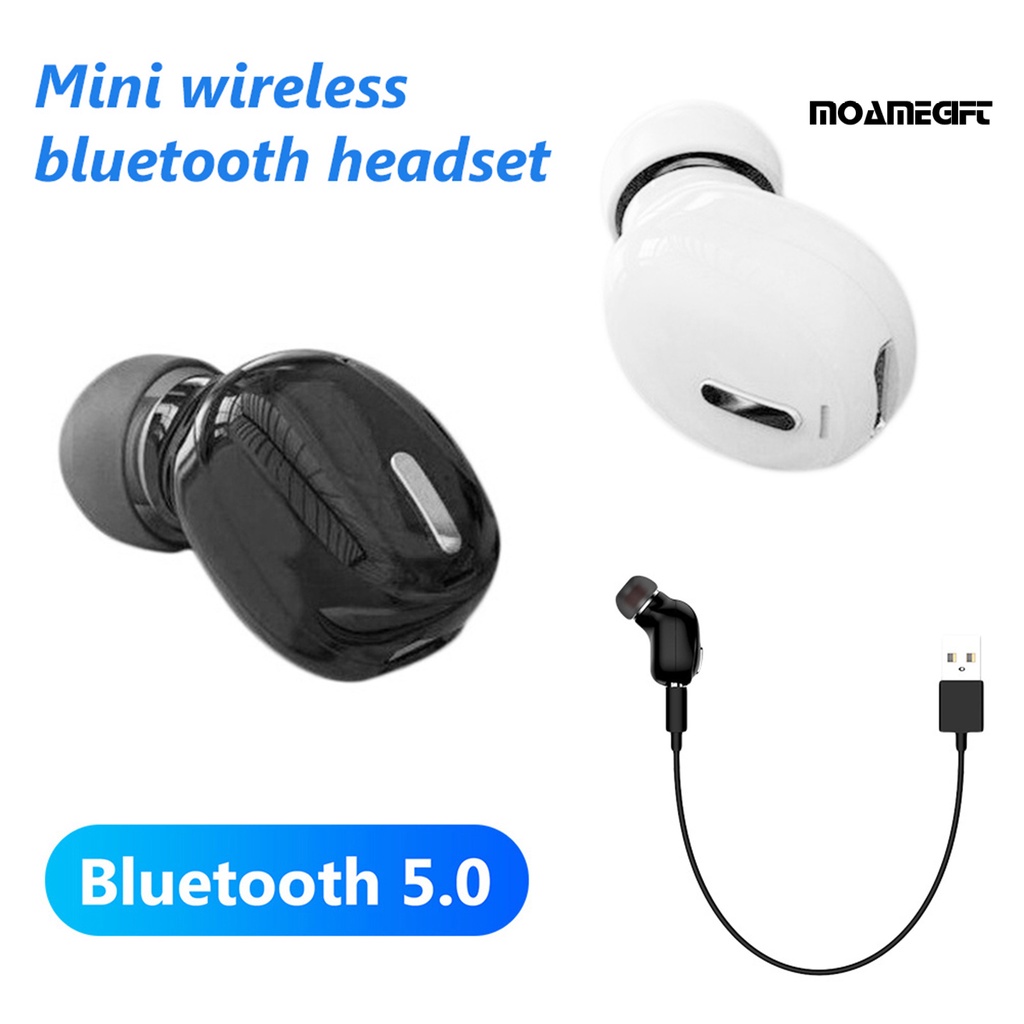 moamegift X9 Pro TWS Bluetooth Earphone Mini Heavy Bass ABS Bluetooth 5.0 Stereo Music Earbud for Phones