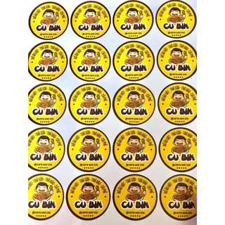 500 tem kích thước 2.5*4.5cm