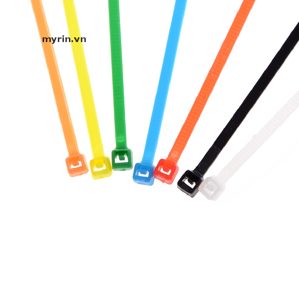Set 100 Dây Rút Nylon 3x100mm Nhiều Màu Sắc Dùng Để Buộc Dây Cáp Tiện Dụng