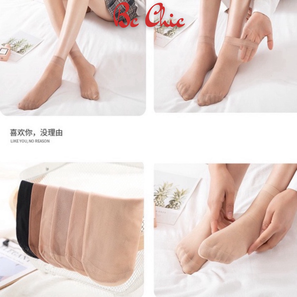 Tất Nữ , Tất Da Nữ cổ ngắn siêu dai phối đồ theo phong cách Hàn Quốc được chọn màu mã PKT761 BC_CHIC LINGERIE