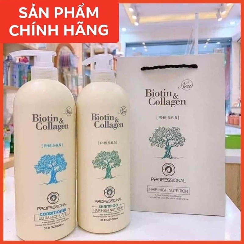 BỘ DẦU GỘI XẢ BIOTIN & COLLAGEN Ý CAO CẤP 1000ml
