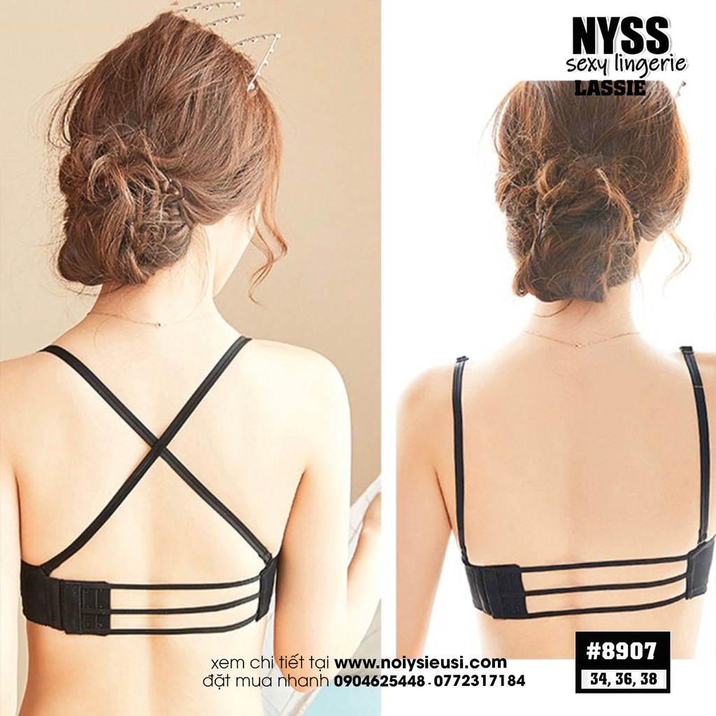 Áo Lót Không Gọng Lassie Bra 8907 Phối Ren Ngực Gợi Cảm | Áo Lót Kiêm Bralette Đa Năng