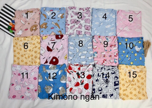 Bộ ngủ kimono tay ngắn quần ngắn siêu xinh | BigBuy360 - bigbuy360.vn
