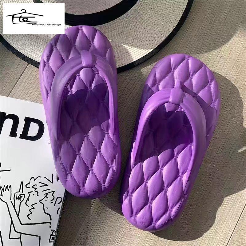 Dép Xỏ Ngón Đế Dày Chống Trượt Thời Trang Đi Biển Mùa Hè Dành Cho Nữ