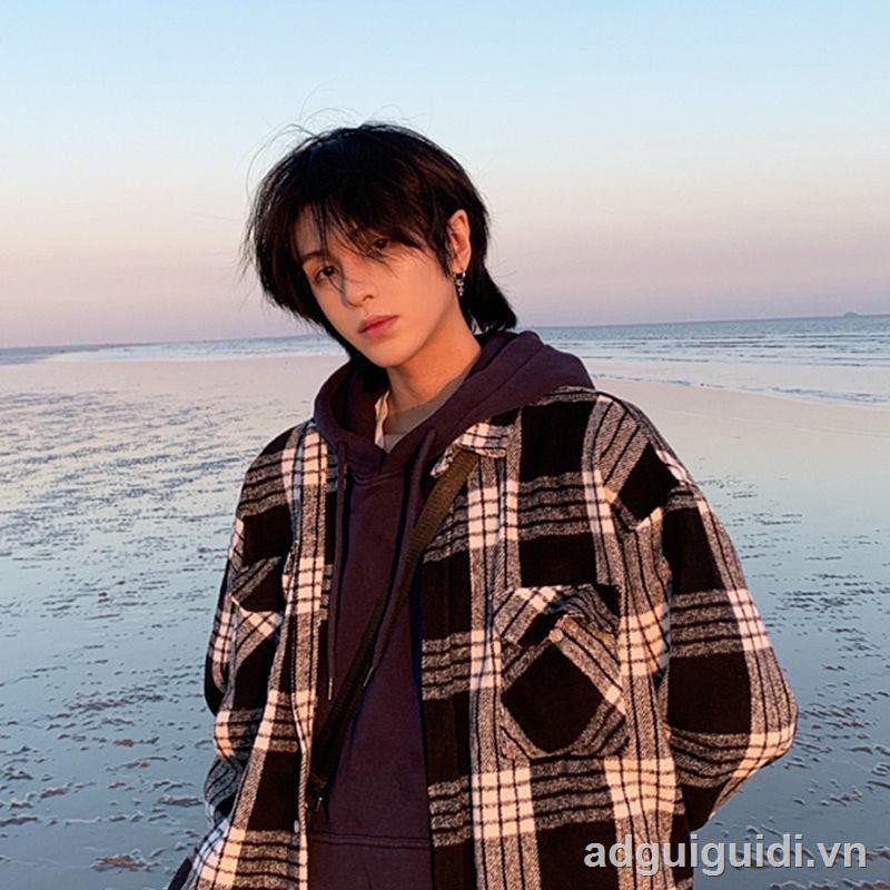 ✉⊕wolf tail wig male short hair mullet head Korean version handsome and lifelike super A student unisex COS men’s wig set
