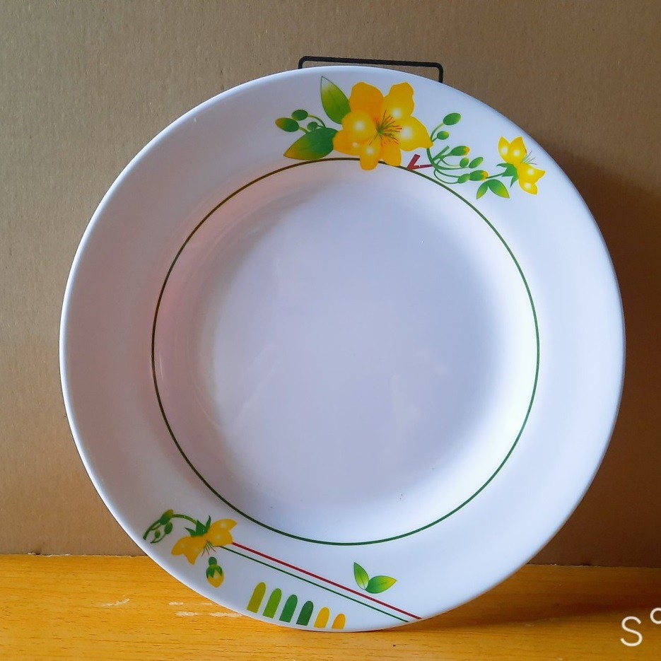 Dĩa Nhựa Melamine Hoa Văn