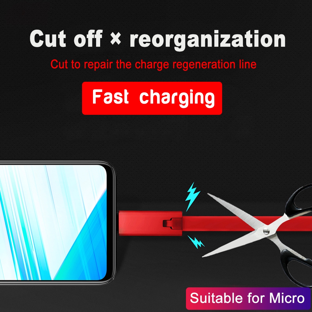 Dây cáp sạc nhanh Micro USB cho Samsung Xiaomi Huawei Android iPhone